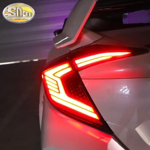 Cars Tail lights For Honda Civic G10 Taillights 10th Sedan 2017 2018 2016 12V LED Car Tail lights Taillight Rear Lamp