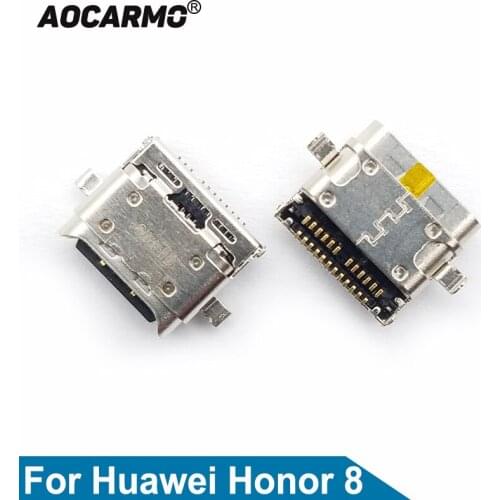 Aocarmo For Huawei Honor 8 USB Charger Charging Port Dock Connector Replacement Part