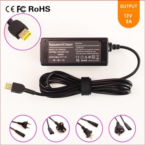 12V 3A Laptop Ac Adapter Charger For LENOVO ThinkPad Tablet 10 & Helix 1,2,11 ADLX36NDT2B ADLX36NCC2A SA10E75779 4X20E75063