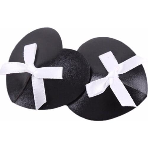 Women Pu Leather Tepel Cover Reusable Nipple Cover Sexy Pasties Self Adhesive Breast Tape Fetish Tepel Cover Bra Accessories