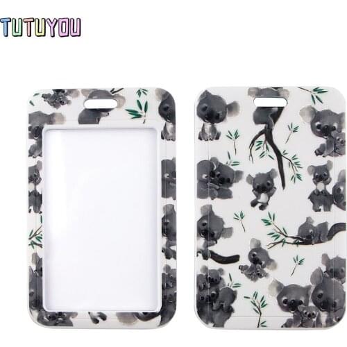 1pcs PC2753 Australian Koala Card Holder Id Holder Bus Card Holder Staff Card Diy Hang Rope Lariat Lanyard Jewelry For Kid Child