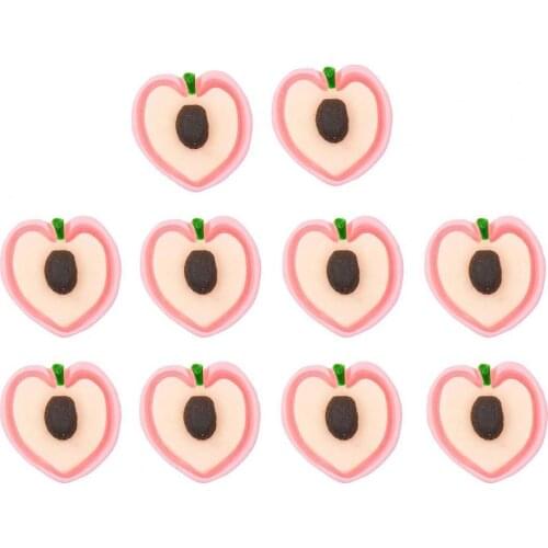 10Pcs Cheap Mini Peach Foam Artificial Fake Fruit Simulation For Home Wedding Decoration Cognitive Toy Dining Table Decoration