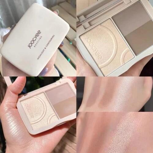 Highlighter Contouring Palette 3 Color Long-lasting and Waterproof Nose Shadow Face Lifting Hairline Powder 3d Dazzling