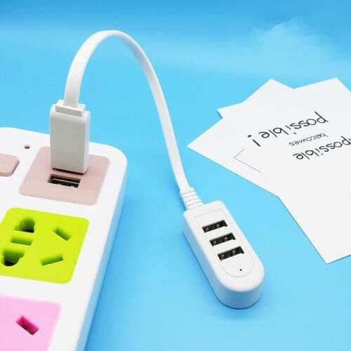 3 port USB Multi-function 3A Charger Converter Extension Line Multi-port Hub Multi-port HUB Hub mini usb Mini-USB