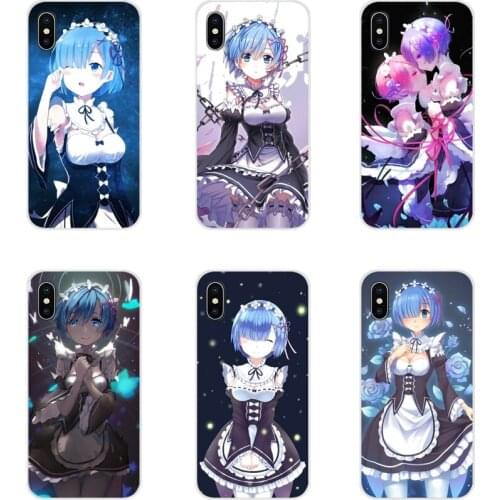 For Samsung A10 A30 A40 A50 A60 A70 M30 Galaxy Note 2 3 4 5 8 9 10 PLUS Accessories Phone Shell Covers Anime ReZERO Ram Rem