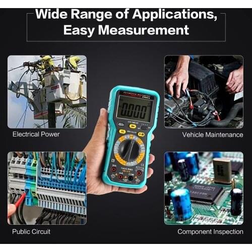 AUTO Multimeter Automotive Multifunction Tester 6000 Counts True RMS AC/DC Volt Amp Ohm Dwell Angle Rotational Speed Tester 2900