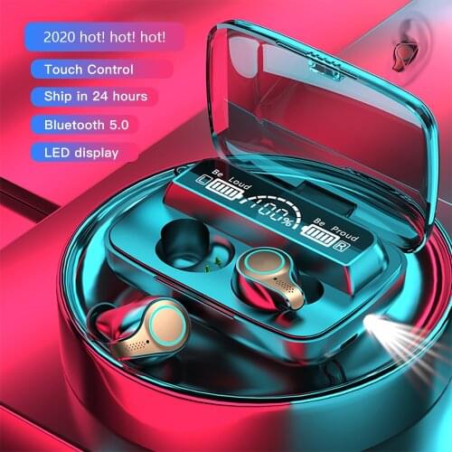 M18 Tws 5.1 Wireless Headphones Sports Earphone Waterproof Headsets HIFI Stereo Earbuds With Microphones For Xiaomi Smartphone