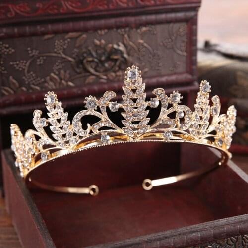 Flower bridal tiara hair crown wedding hair accessories fashion crystal women crown tiara hair jewelry