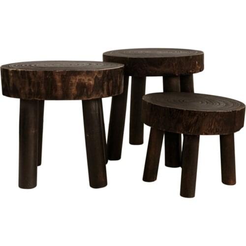 Wood Flower Pot Stand Plant Stand Holder Stool Home Decoration Pot Rack Garden Succulent Flower Display Plant Stand Shelf