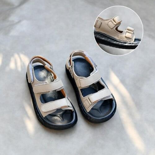 Dolakids Children Leather Sandals Boy Breathable Shoes Summer Shoes Girls Beach Shoes Casual Sandals Super Light Shoes