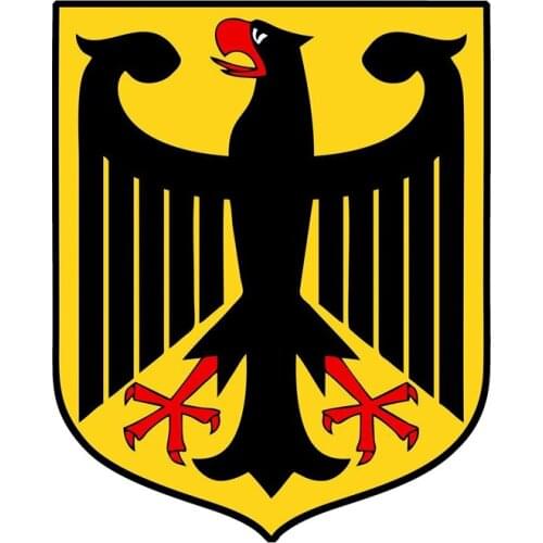 Hot Cover Scratches German Coat of Arms Decoration Bodywork Car Stickers Decals Interesting Sunscreen S KK15*12cm