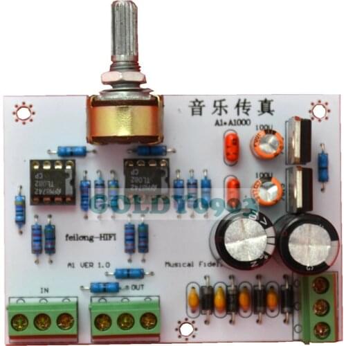 Finished FL A1-A1000 Class A Dedicated Preamplifier Optimization Board TL082-1