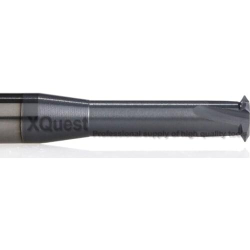 XQuest Solid Carbide Thread Milling Cutter 1.5 2 2.35 3 3.3 4 4.6 5 6 8 9.4 mm Interval pitch Mill end Cutters 10 12 14 16