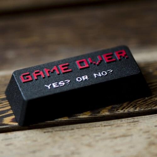 Gameover Mechanical Keyboard Aluminum Alloy Enter Keycaps OEM Profile For KBC Filco Black Purple Color YES Or NO Metal Key Cap