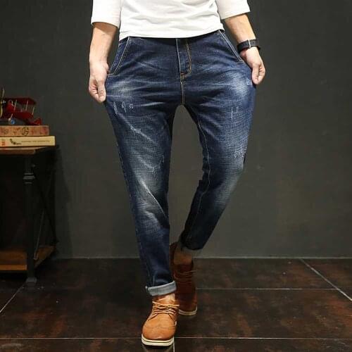 Fashion Harem Jeans Man Denim Pants 4 Season Casual Trousers Joggers Jeans Men Clothing