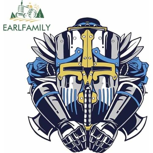 EARLFAMILY 13cm x 11.6cm for Giant Robot Car Stickers Scratch-proof Window Motorcycle Helmet Camper Trunk Waterproof Decoration