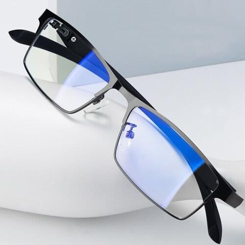 Men Business Progressive Reading Glasses Multifocal Photochromic UV Protection Computer Anti-blue Light Office Outdoor Trip