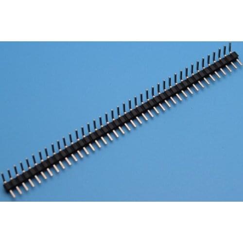 Single row needle 2.0mm 90 degree curved needle 1*40P copper needle nickel plated connector