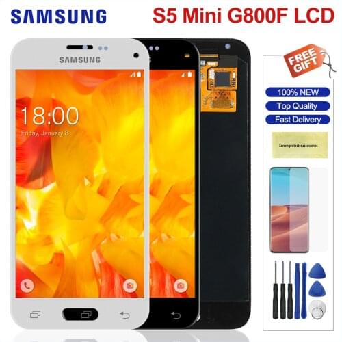 Original Lcd For Samsung Galaxy S5 Mini Lcd Display Touch Screen Digitizer Assembly For Samsung S5Mini G800 G800F G800H Lcd