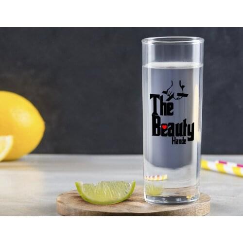 Personalized Colorful Printed The Beauty Design Vodka Bardağı-1