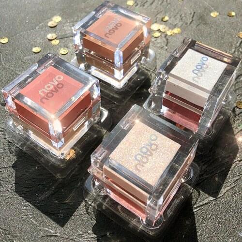 Novo Small Ice Cube Bright Color Blush Lasting Makeup Does Not Stick Pink Waterproof Sweat-Proof Brighten Skin Color Fine Pink