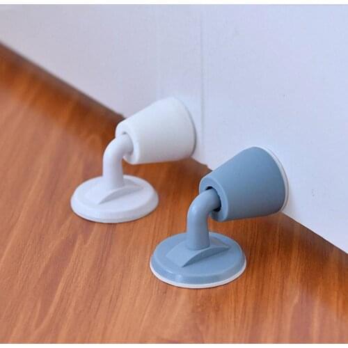 Silicone Door Stopper Mute Collision-proof Non Punching Sticker Hidden Bumper Door Stop Cushion Pad Door Holder Wall Protector