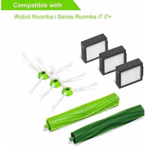 Roller Brushes Replacement Parts Compatible for iRobot Roomba I7+/E5/E6 Vacuum Cleaner Accessories
