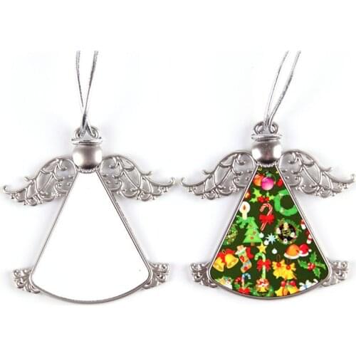 Sublimation christmas tree shape personalized blank consumables supplies hot transfer material 20pieces/lot 2018 new style