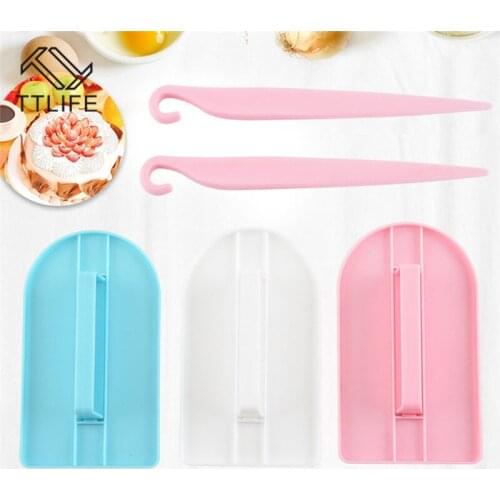 TTLIFE DIY Turn Sugar Cake Tool Baking Cake Mold Piping Surface Smoothing Device Grinding Device Kitchen Utensil Pastry Tools