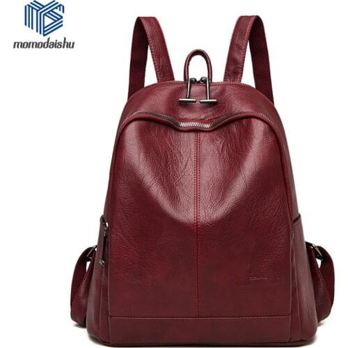 Bagpack For Women 2021 Leather Backpacks Designer Shoulder Bags For Womens Back Pack School Bags For Teenage Girls Mochila