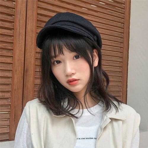Women Beret Vintage Herringbone Tweed Peaky Blinders Hat Newsboy Beret Hat Spring Flat Peaked Beret Hats