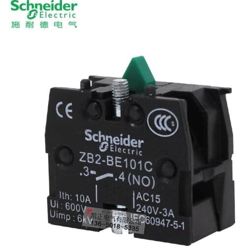 10 pieces of Genuine Schneider Schneider Normally Open Contact Normally Open Contact NO ZB2BE101C ZB2-BE101C