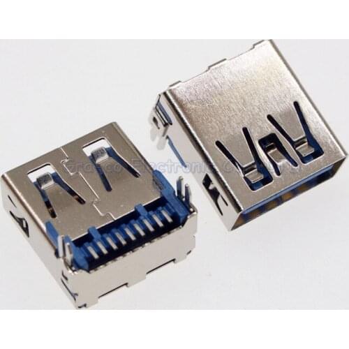 10pcs/lot USB 3.0 female socket AF type 3.0 usb connector