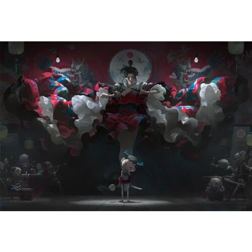 5D DIY square/round Diamond Painting Japanese geisha Cross Stitch Diamond Embroidery Pattern Rhinestone home decor J0805