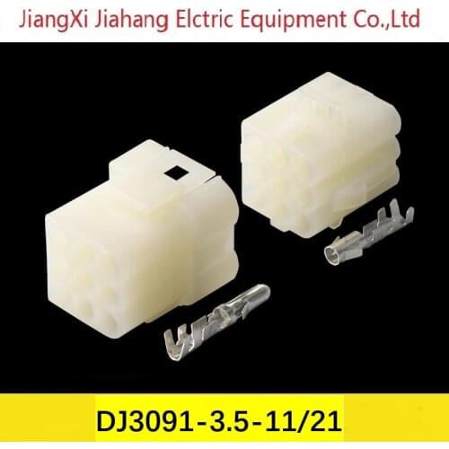 Freeshipping 200sets DJ3091-3.5-11/21 9Pin AMP Car Electrical Wire Connectors for VW,BMW,Audi,Toyota,NISSAN