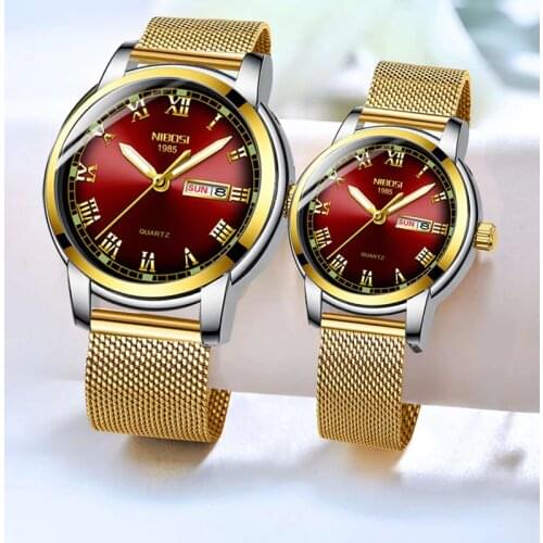 NIBOSI Couple Watch Relogio Feminino Brand Luxury Women Waterproof Quartz Watch Ladies Clock Female Dress Creative Women Wris