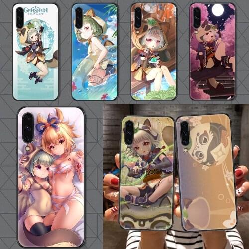 Genshin Impact Sayu Yoimiya Phone case For Samsung Galaxy A 3 5 7 8 10 20 21 30 40 50 51 70 71 E S 2016 2018 4G black fashion