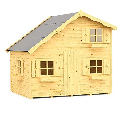 LOSA Playhouse for kids wooden Annika 220 x180xH228x123/178