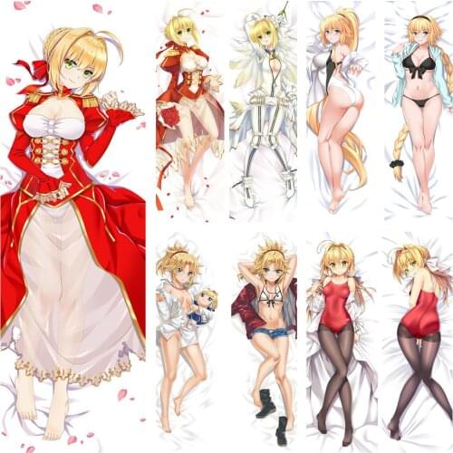 November update Anime Fate/Grand Order Red saber Nero Claudius hugging Body pillowcase Dakimakura body pillow cover case
