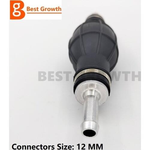 HOT SALE 12mm Hand Primer Bulb Fuel Pump Line Rubber Aluminum Hand PUMP For Car Boat Marine Outboard Hand Primer Bulb