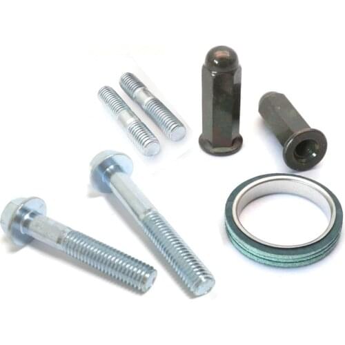 Motorcycel Scooter Exhaust Nuts Rear Bolts Stubs Gasket Fit 50cc 125cc 150cc Gy6 Moped 139QMB 157QMI