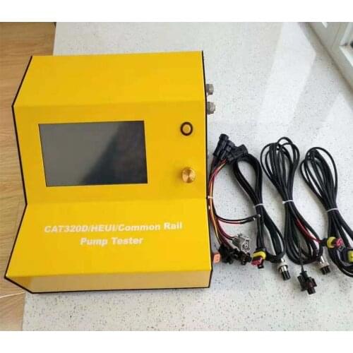 Newest CAT320D & HEUI Common Rail Pump Tester Built-in DRV flow meter which can display the flow Supports Most Common Rail Pumps
