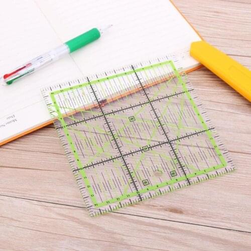 VODOOL 15*15 cm Transparent Quilting Sewing Patchwork Ruler Home Art Cutting Tool Tailor Craft DIY Sewing Measuring Stationary
