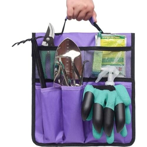Garden Cart Flatbed Scissors Tool Storage Organizer Bag Garden Kneeler Tool Bags