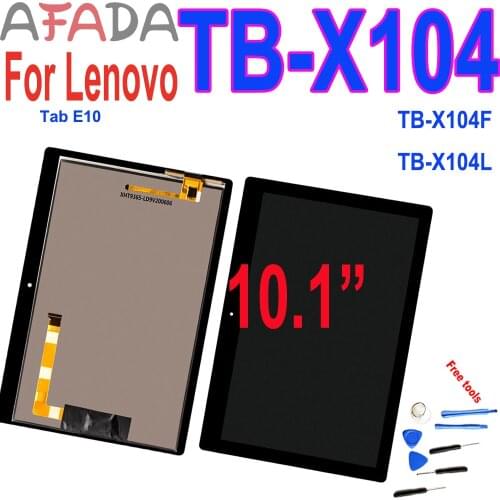 10.1'' LCD Display For Lenovo TAB E10 TB-X104 TB-X104F TB-X104L TB X104 Touch Screen Glass Assembly Digitizer Replacement Parts
