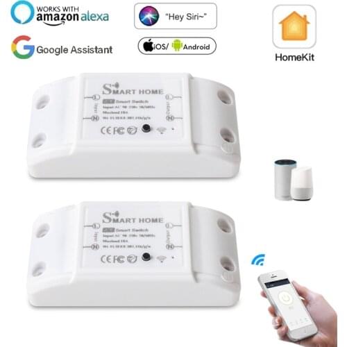 DIY WiFi Smart Light Switch Universal Breaker Timer Smart Life APP Wireless Voice Control Works With Alexa Google Home HomeKit