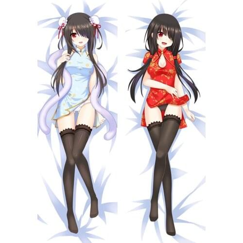Japanese Anime Date A Live Tokisaki Kurumi Body Dakimakura Bedding Otaku Hugging Female Throw Cushion Pillow Case Cover Gifts