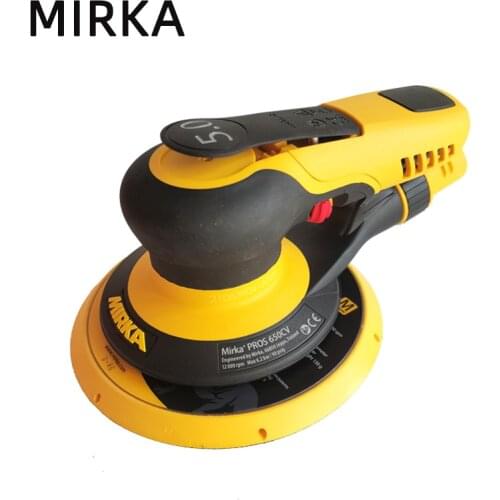 MIRKA Pneumatic Sandpaper Machine Car Putty Grinding Round Dry Grinding Machine Central Dust Collecting Eccentric 5.0mm