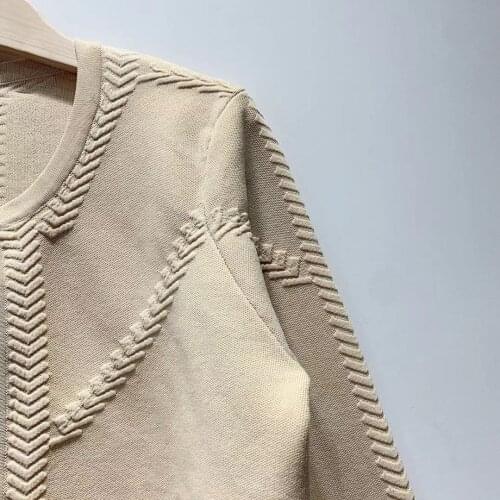 Women Sweater 2021 Spring/Summer Elegant Simple One Button Short Knit Cardigan Jacket