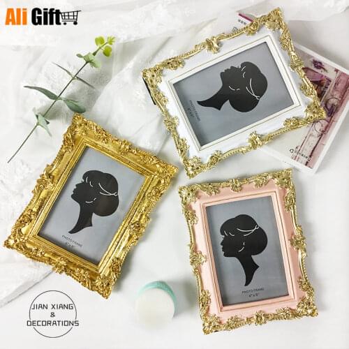 European Resin Gold Photo Frame Creative Photo Studio Childrens Wedding Picture Combination Stage Photo Murals Frame Decoration